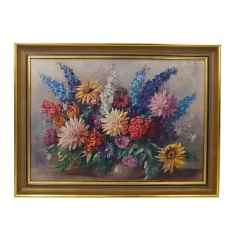GROSSES SOMMERBLUMEN-STILLLEBEN (1957) VON WALTER SCHÖLEI.
