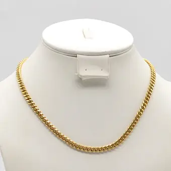 VINTAGE COLLIER, VERGOLDETE PANZERKETTE, UM 2000.
