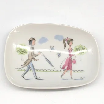 Raymond Peynet. Porcelánová mísa Rosenthal.