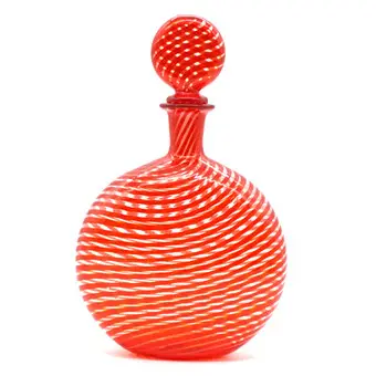 PAOLO VENINI. MEZZA FILIGRANA GLAS KARAF.