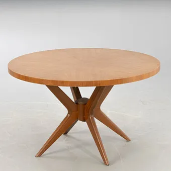 Ilse Möbel, round table, Germany, 1950s.