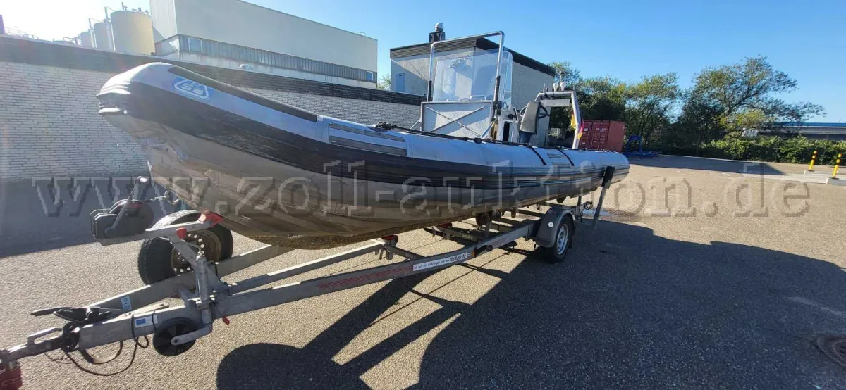 Nafukovací člun 6.5 Deutsche Schlauchboot s přívěsem Harbeck