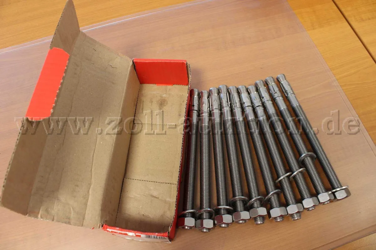 3 Fischer FAZ II Plus 16/100 R 10 болтовых анкеров