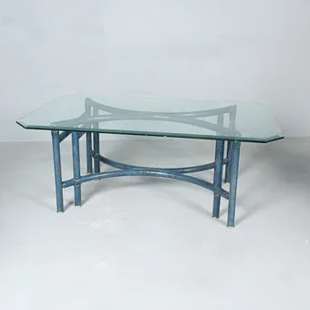 Table basse / Coffee Table en bambou, années 1970.