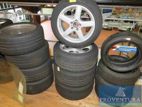Sada hliníkových ráfků pro Mercedes-Benz třídy S / SL 255/45R17 98W pneumatiky Continental ContiSportContact