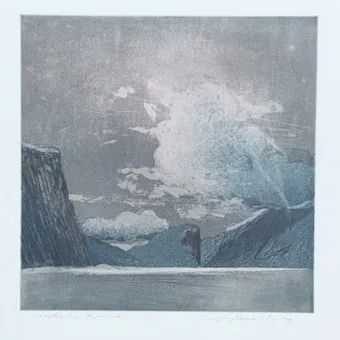 WOLFGANG WERKMEISTER (1941). Colour etching, 'Nordischer Himmel' 1978.