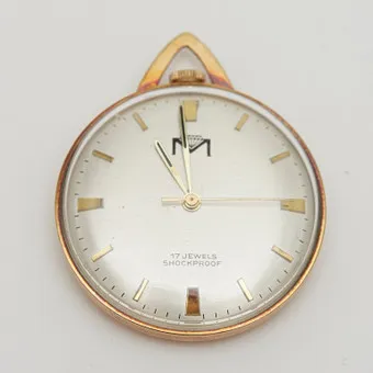 MEISTER UHRENFABRIK Lépine pocket watch, 585 yellow gold, circa 1975, Germany.