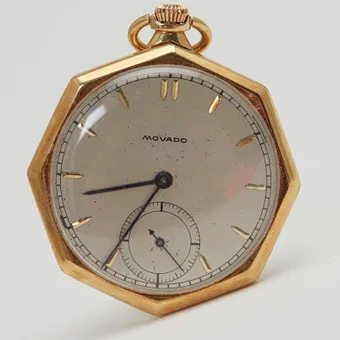 Montre de gousset Lépine MOVADO, or jaune 585, vers 1930, Suisse.