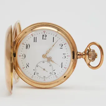 IWC SCHAFFHAUSEN. Savonnette-Taschenuhr, 585er Roségold, um 1908, Schweiz.
