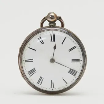 J.H. TURNER LONDON. Spindeltaschenuhr, 925er Silber, um 1815, England.