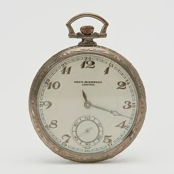 HERMANN HORRMANN, LEIPZIG. Lépine-Taschenuhr, 900er Silber, um 1910, Deutschland.