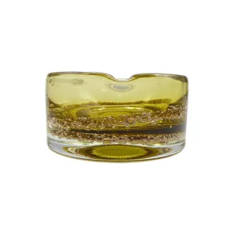 ASBAK, KUNSTGLAS, OLIJFGROEN.