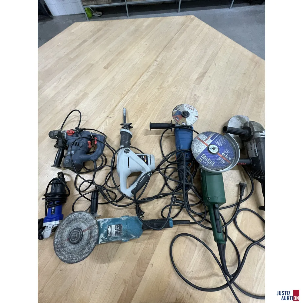 Mixed lot of tools from various brands