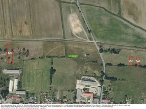 Prairie dans le cadastre de Grieben