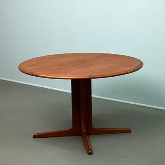 FALSTER MØBELFABRIK. Ausziehbarer Esstisch, Teak, 1960er Jahre, Dänemark.