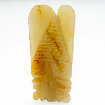 Jade-Zikade als Anhänger, China, späte Qing-Dynastie.