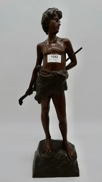 1 bronzová figurka