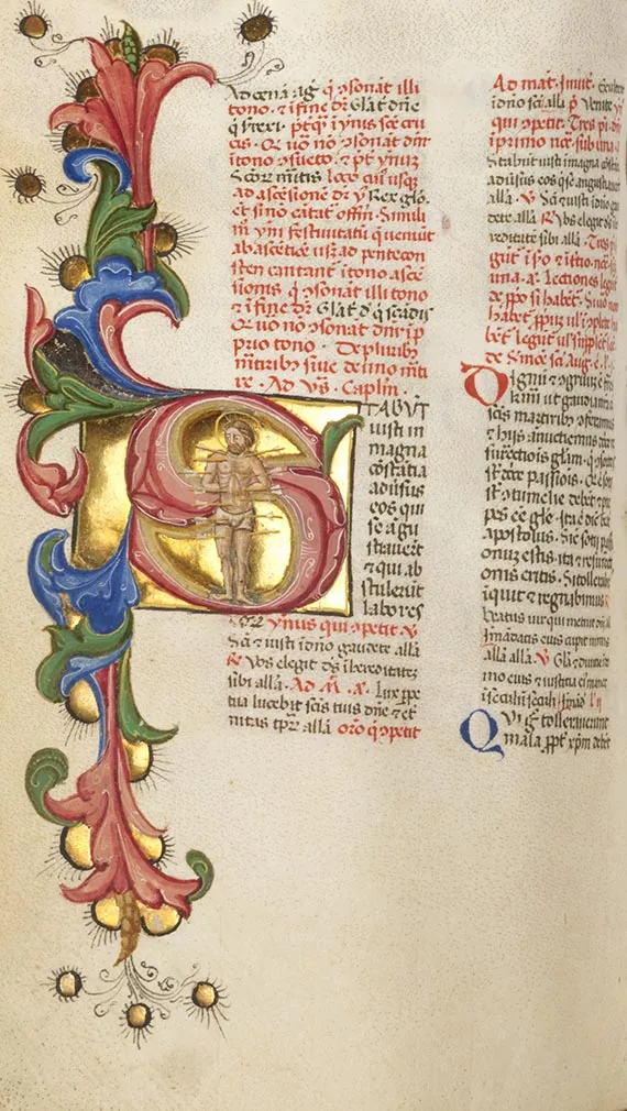 Manuskripte, Salerno Breviarium. Norditalien, um 1470