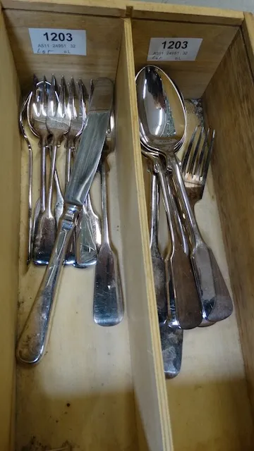 1 Restbesteck Silber, Robbe & Berking