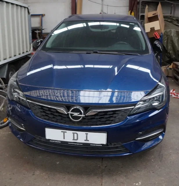 1 Opel Astra Sports Tourer, первая рег. 10/21, техосмотр 09/26, дизель, автомат, пробег 88 628, объём 1496, 90 кВт, 2 ключа, все документы