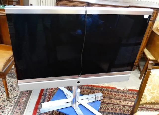 1 téléviseur Löwe sur pied + télécommande
