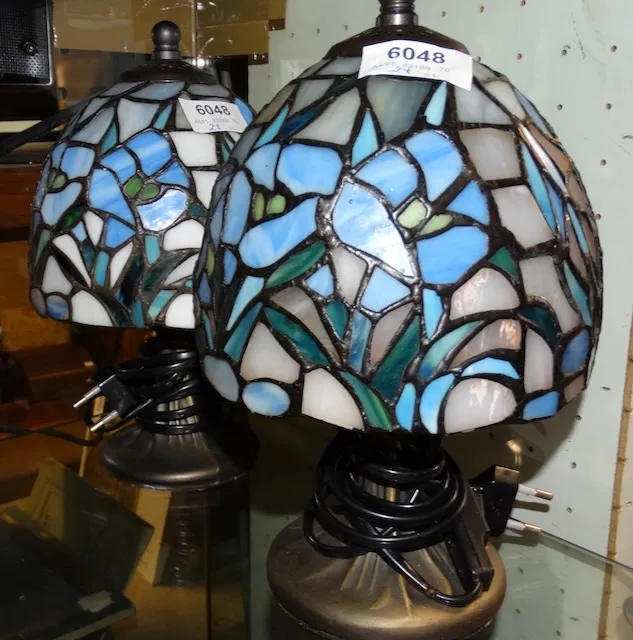 2 Tischlampen Art Tiffany
