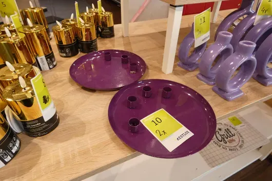 2x taca na świeczniki