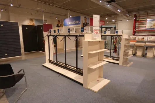 Présentoir de vente, 2 cases, 1 élément supérieur, double face, sans contenu