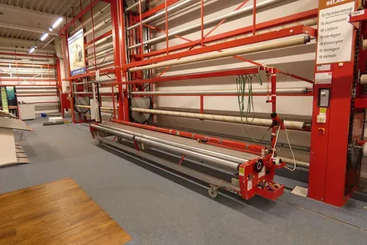 Hubtex Maschinenbau - Měřicí stroj pro podlahové krytiny TMS-AL-500