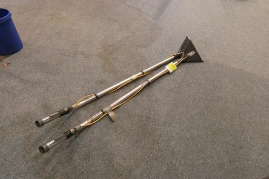 2x Sprühextraktions-Bodendüsen mit Edelstahlrohr für Teppichreinigungsgerät