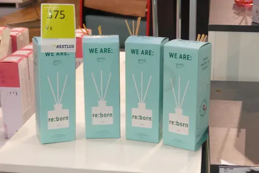 4x ipuro - Room fragrance "re:born", with reed sticks