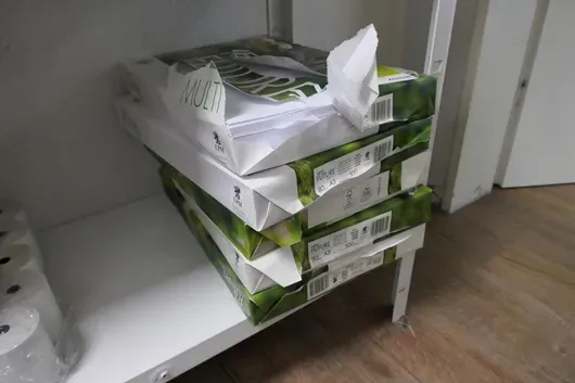 5x papier copie (partiellement ouvert)