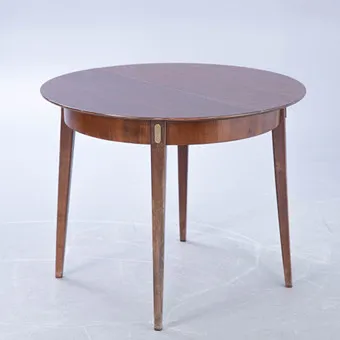 Round extendable dining table, marked 'Hainke Patent', Germany, 1950s-1960s