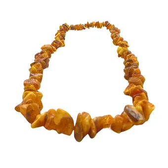 Eindeloze barnsteen splinterketting