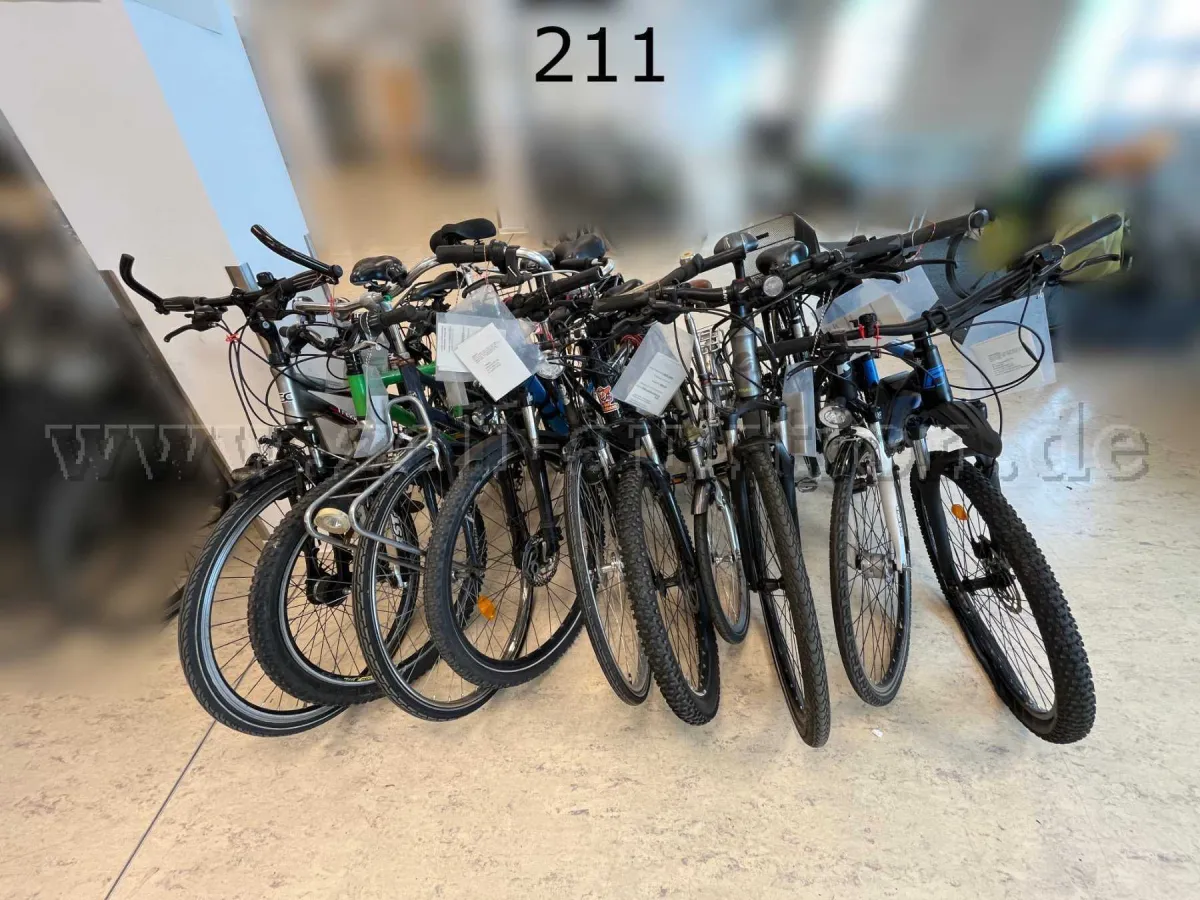 1 Pedelec et 9 vélos en lot, types et marques divers