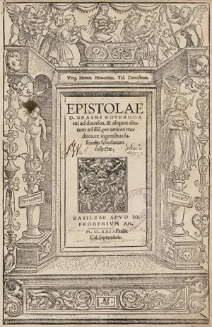 Erasmus von Rotterdam, Desiderius – Epistolae ad diversos