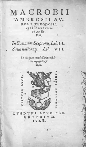Macrobius, A. A. T. – Komentář k Scipionovu snu