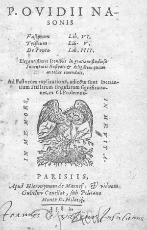 Ovidius Naso, Publius – Fastorum lib. VI. Tristium libri V. De ponto lib. IIII