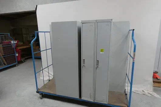 6x lockers, zonder rolwagen