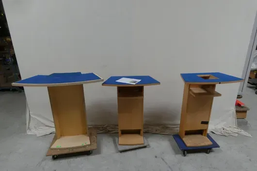 3x pulpit, bez podkładek jezdnych