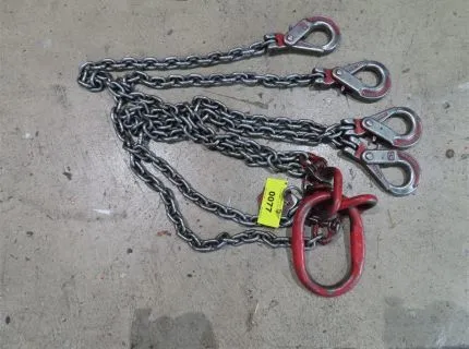 1 chain sling, 4 eyelets