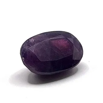 Saphir violet naturel 5,15 ct, taille ovale