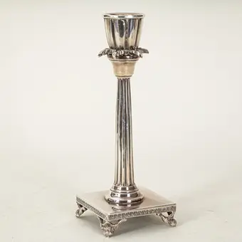 Table candlestick, sterling silver, Italy, 2nd half 20th c.