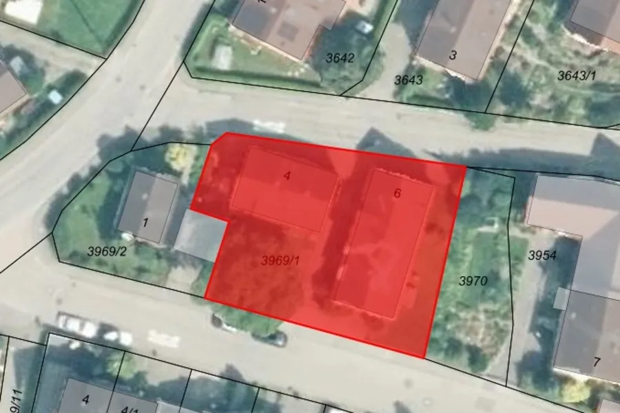 BOUW VAN MEERGEZINSWONINGEN - Am Schafhaus 4 en 6 (bouwperceel nabij het centrum voor meergezinswoningen volgens de hoogste bod procedure) – Oberstenfeld