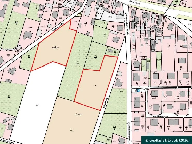 Deux terrains constructibles (terrains bruts) bien situés - adaptés aux promoteurs -