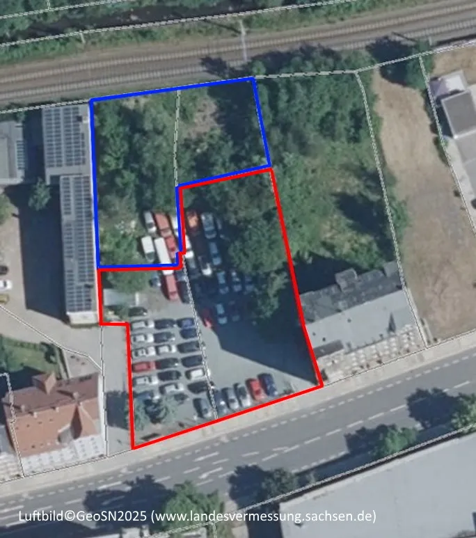 Komerční stavební pozemek ve velmi dobré lokalitě (společný prodej BImA a města Chemnitz)