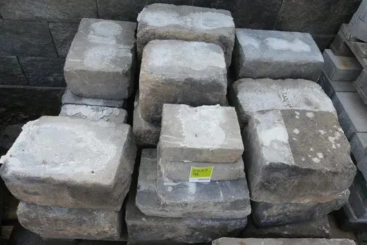 Pallet with contents - stone building elements