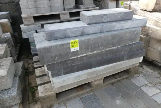 Pallet with contents - stone building elements