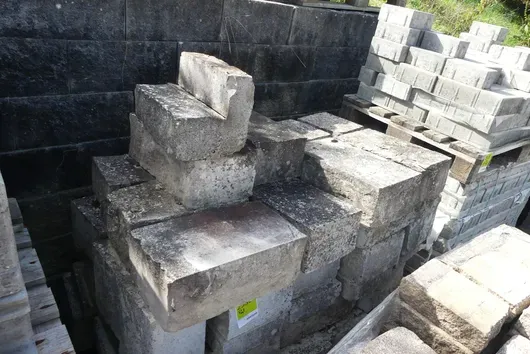 Pallet with contents - stone building elements