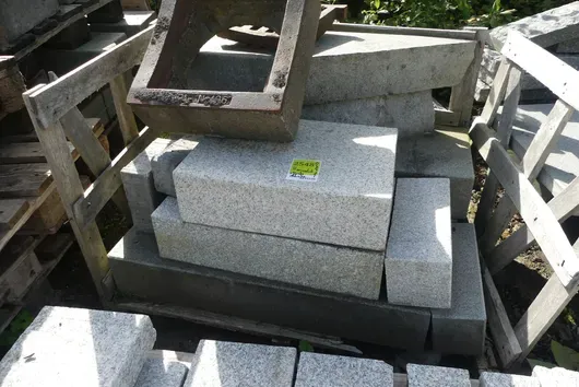 Pallet with contents - stone building elements